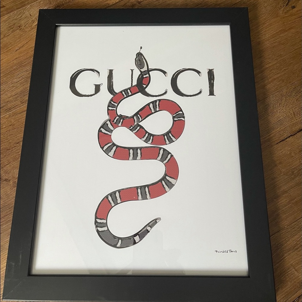 One Left! FAIRCHILD PARIS-NWT Framed Art Print-GUCCI